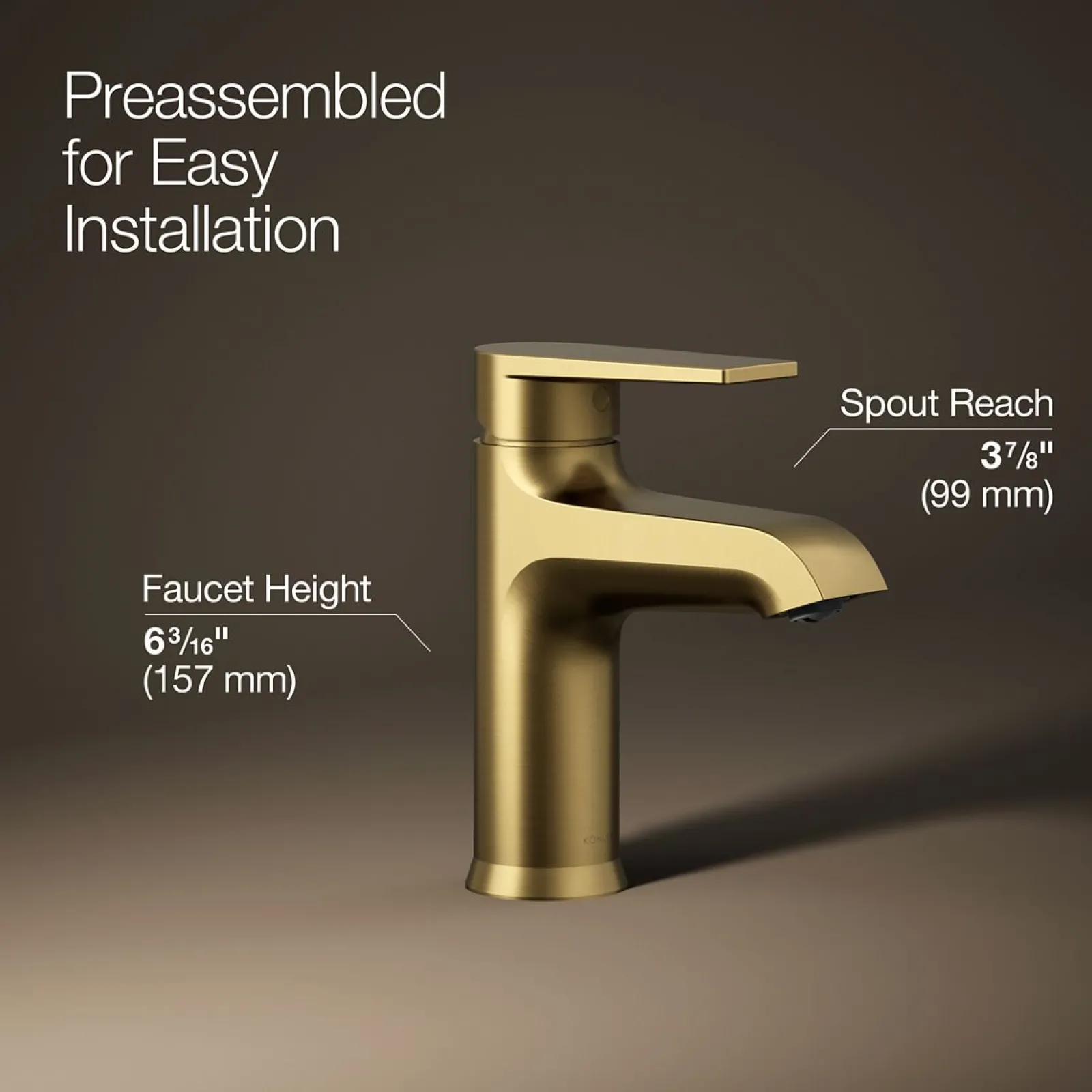 Single-handle bathroom sink faucet, 1.2 gpm^Kohler Best