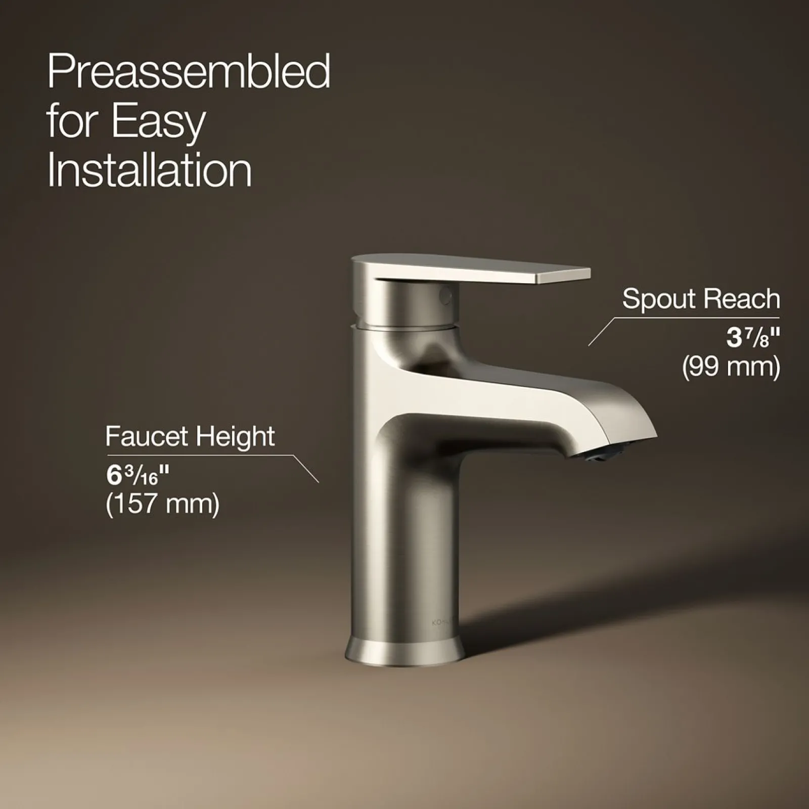 Single-handle bathroom sink faucet, 1.2 gpm^Kohler Best
