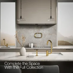 Single-handle kitchen sink faucet with two-function extended-reach spout and side sprayer^Kohler Discount
