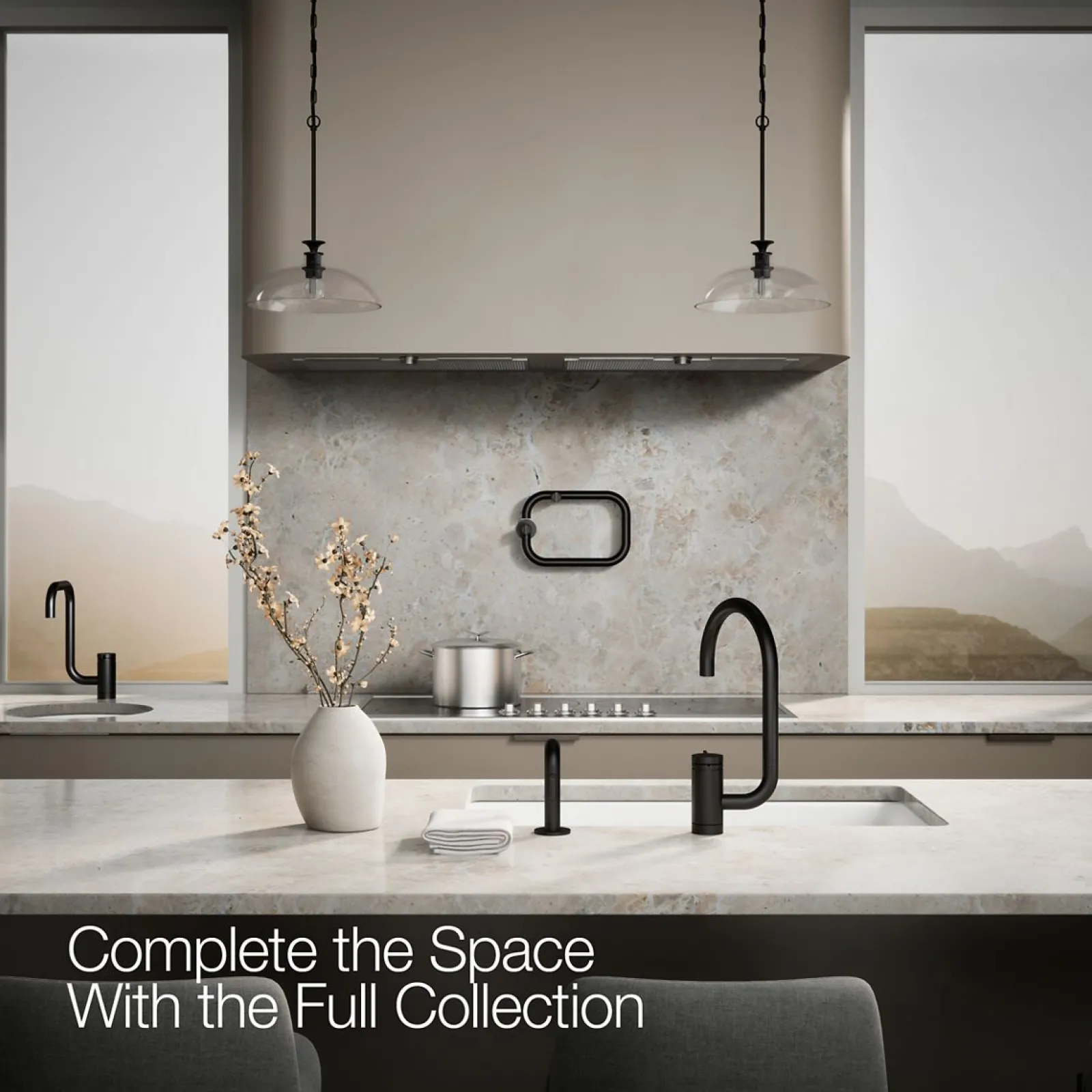 Single-handle kitchen sink faucet with two-function extended-reach spout and side sprayer^Kohler Discount
