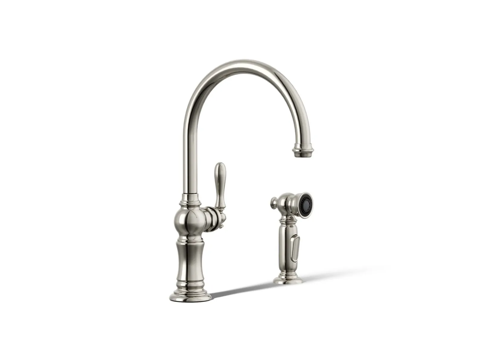 Single-handle kitchen sink faucet with two-function sprayhead^Kohler Outlet