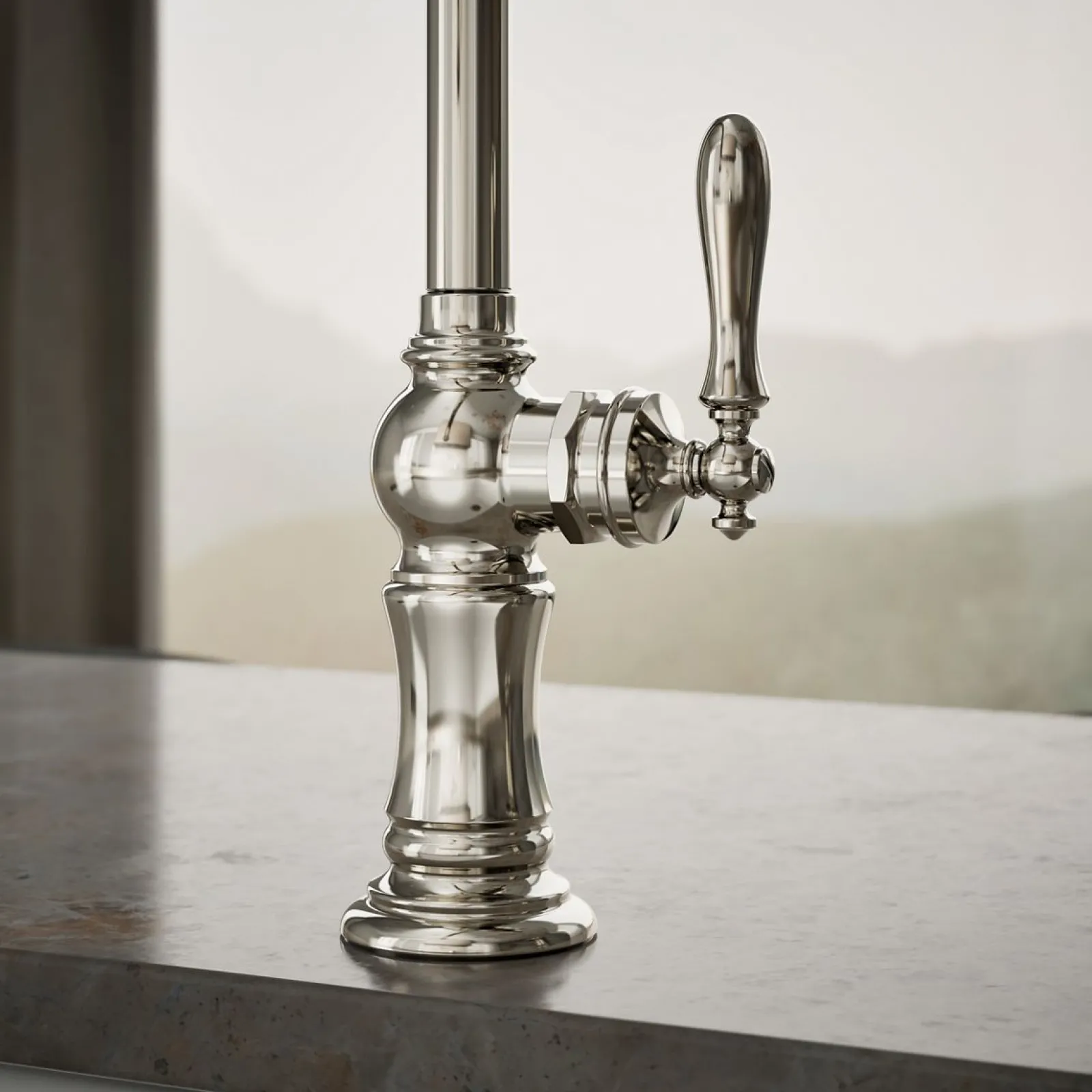 Single-handle kitchen sink faucet with two-function sprayhead^Kohler Outlet