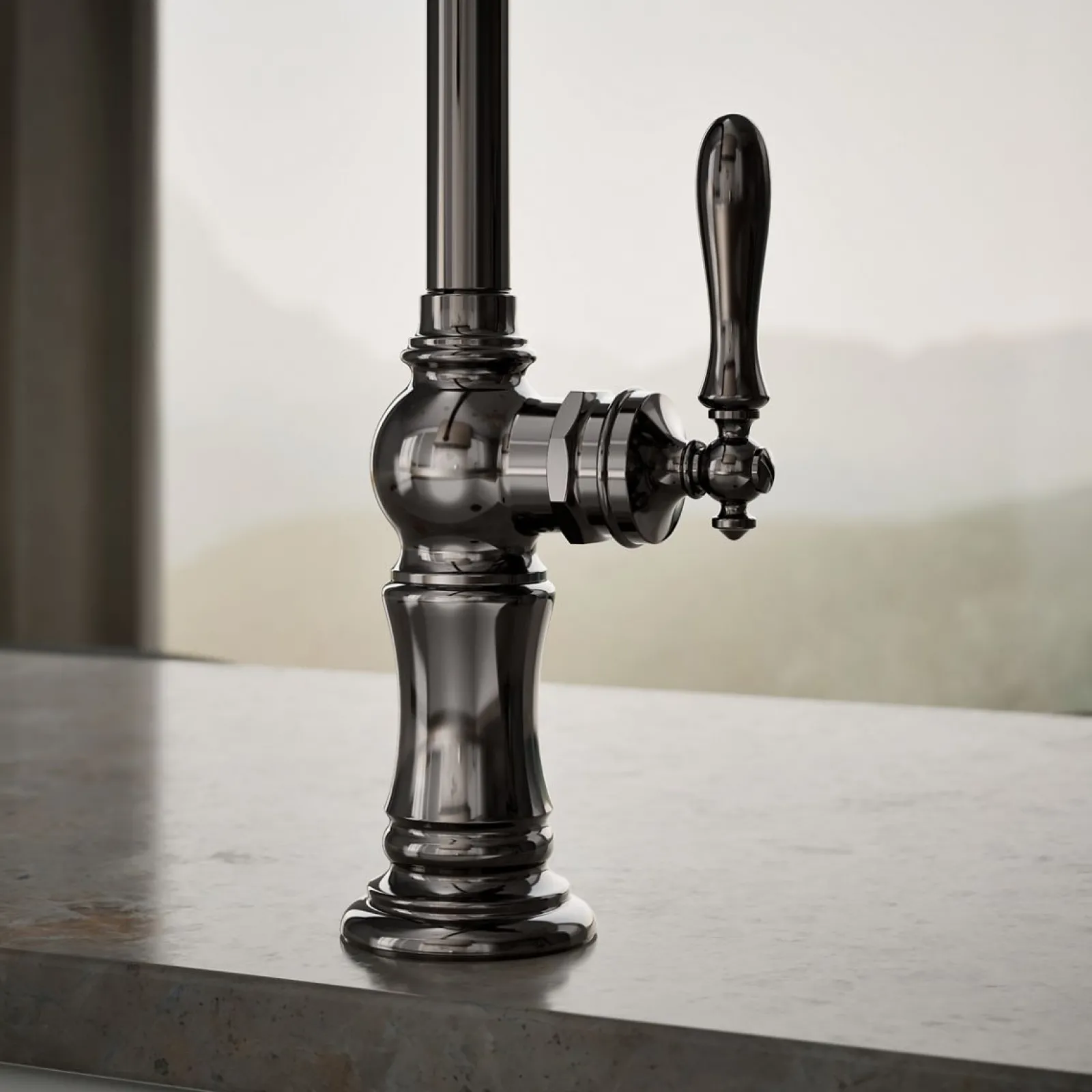 Single-handle kitchen sink faucet with two-function sprayhead^Kohler Outlet