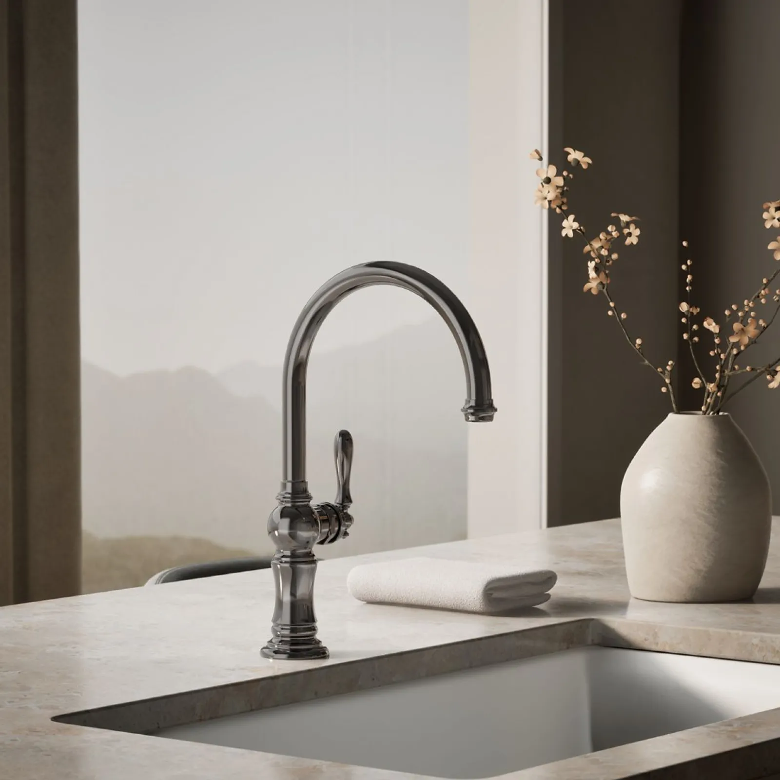 Single-handle kitchen sink faucet^Kohler Online