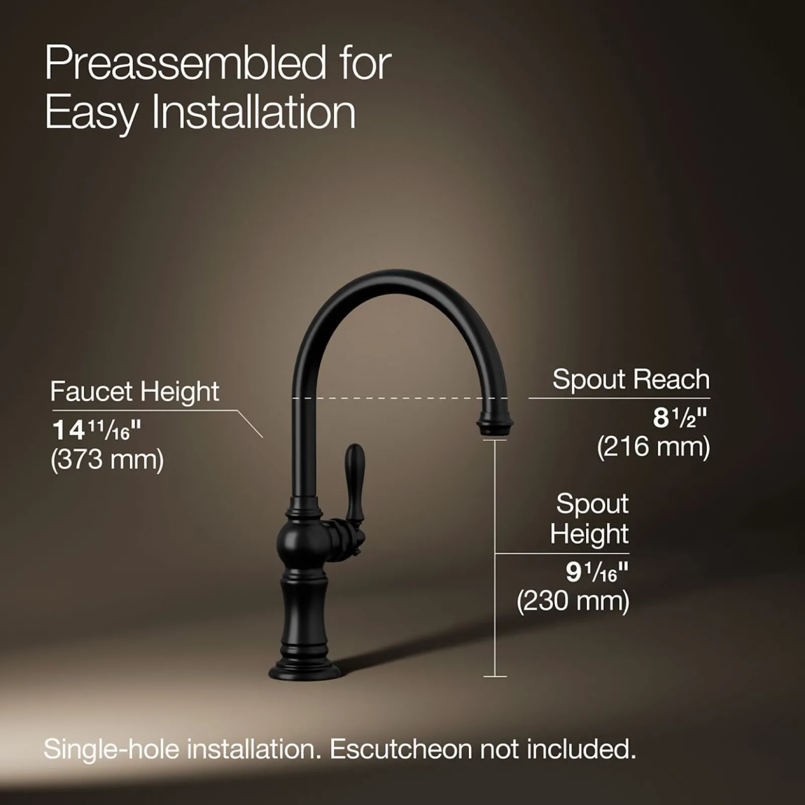 Single-handle kitchen sink faucet^Kohler Online