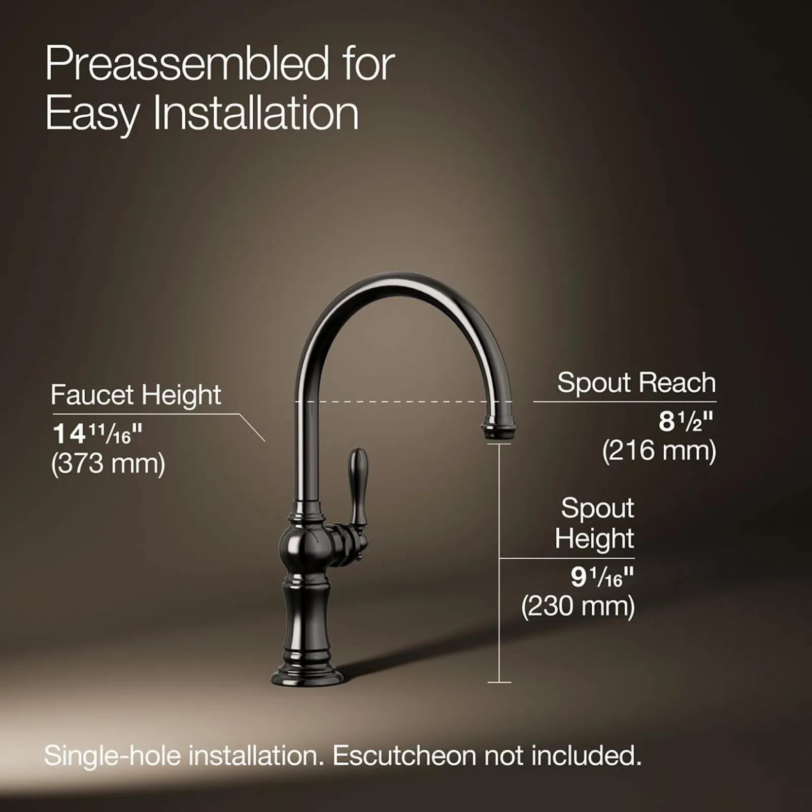 Single-handle kitchen sink faucet^Kohler Online
