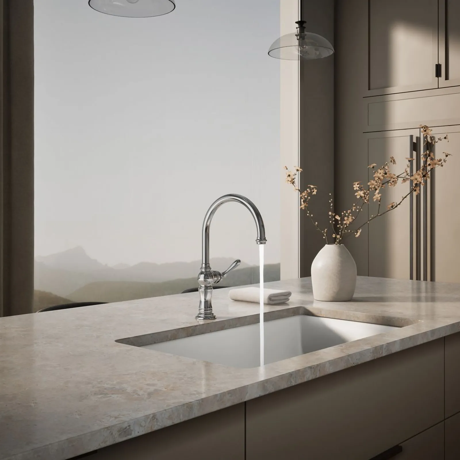 Single-handle kitchen sink faucet^Kohler Online