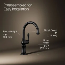 Single-handle kitchen sink faucet^Kohler