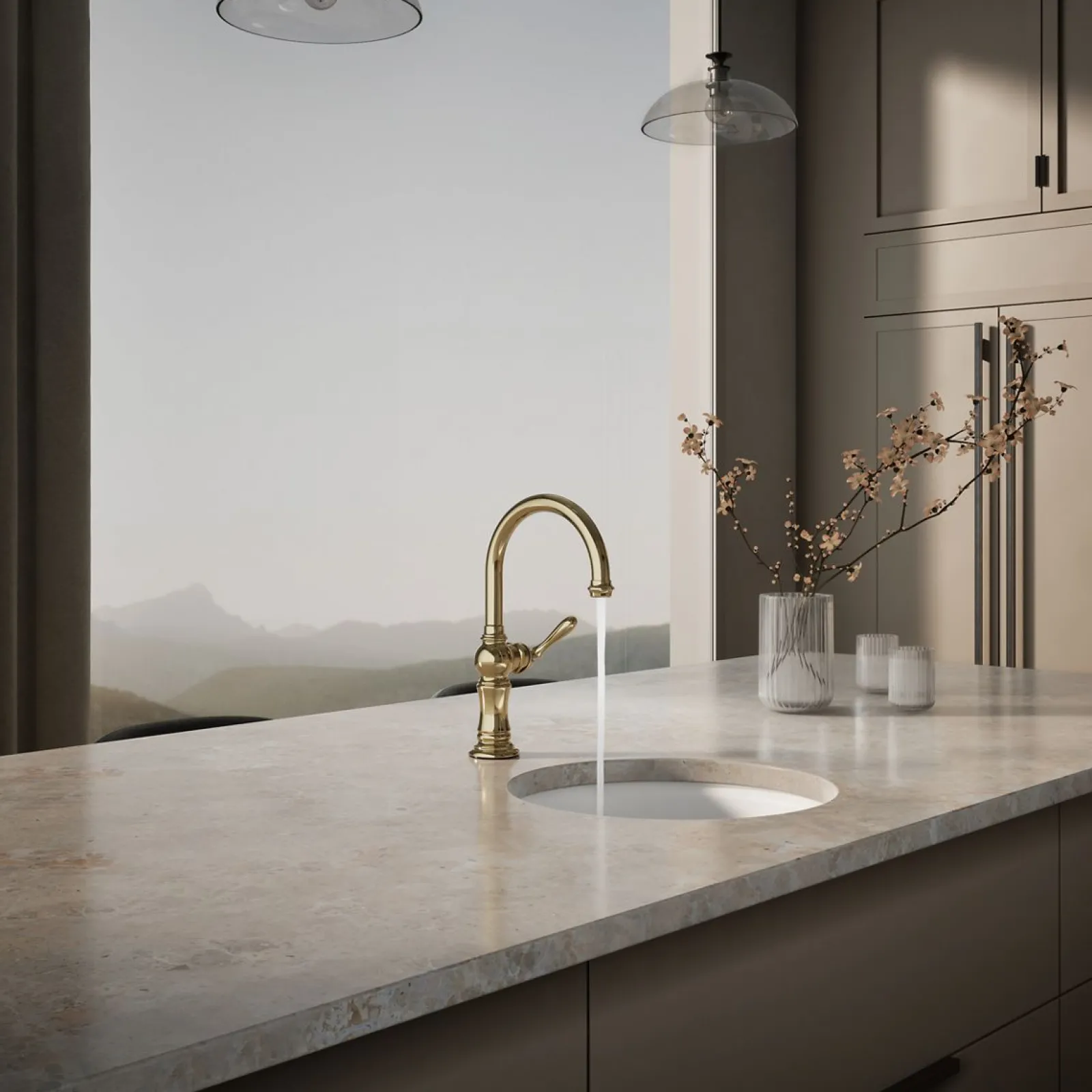 Single-handle kitchen sink faucet^Kohler