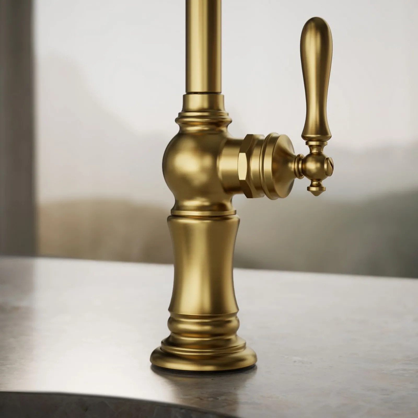 Single-handle kitchen sink faucet^Kohler
