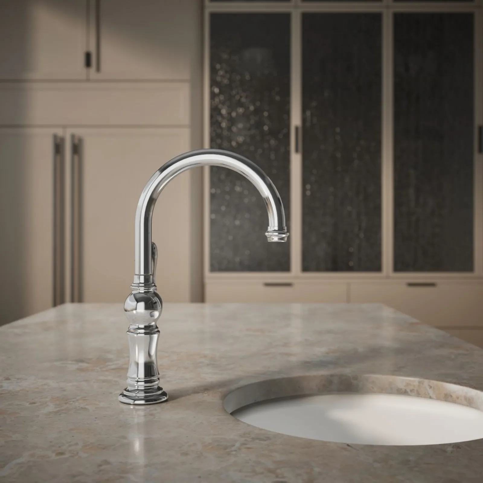 Single-handle kitchen sink faucet^Kohler