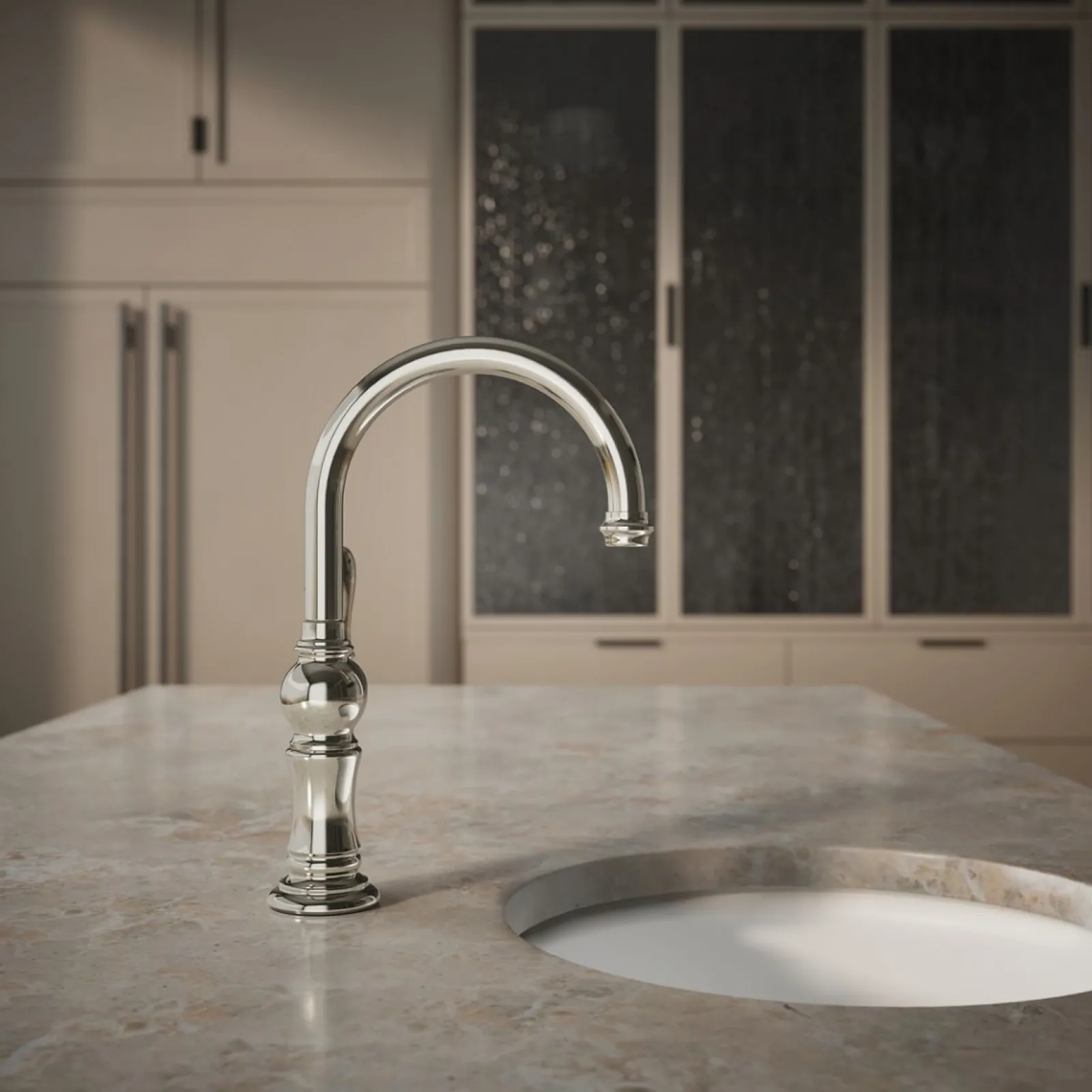 Single-handle kitchen sink faucet^Kohler