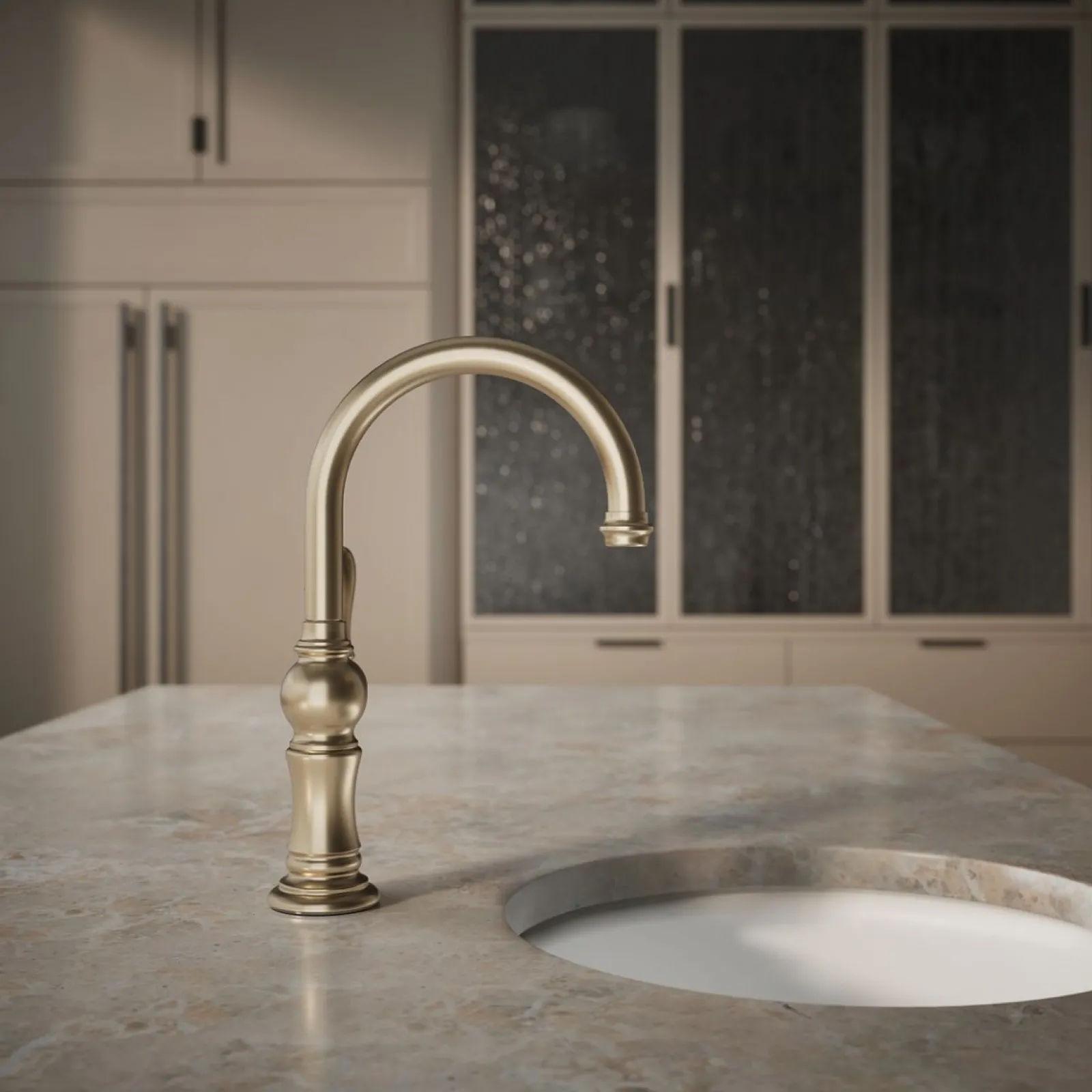 Single-handle kitchen sink faucet^Kohler