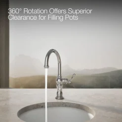 Single-handle kitchen sink faucet^Kohler
