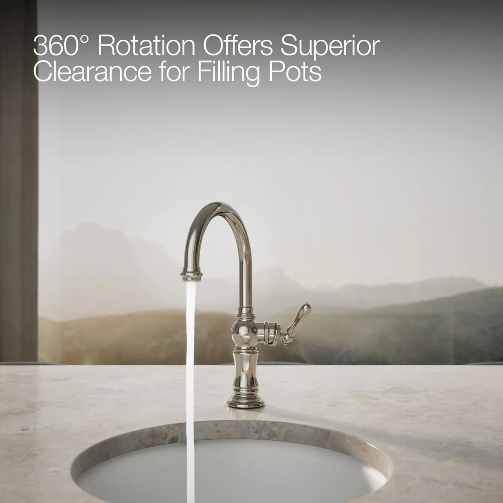 Single-handle kitchen sink faucet^Kohler