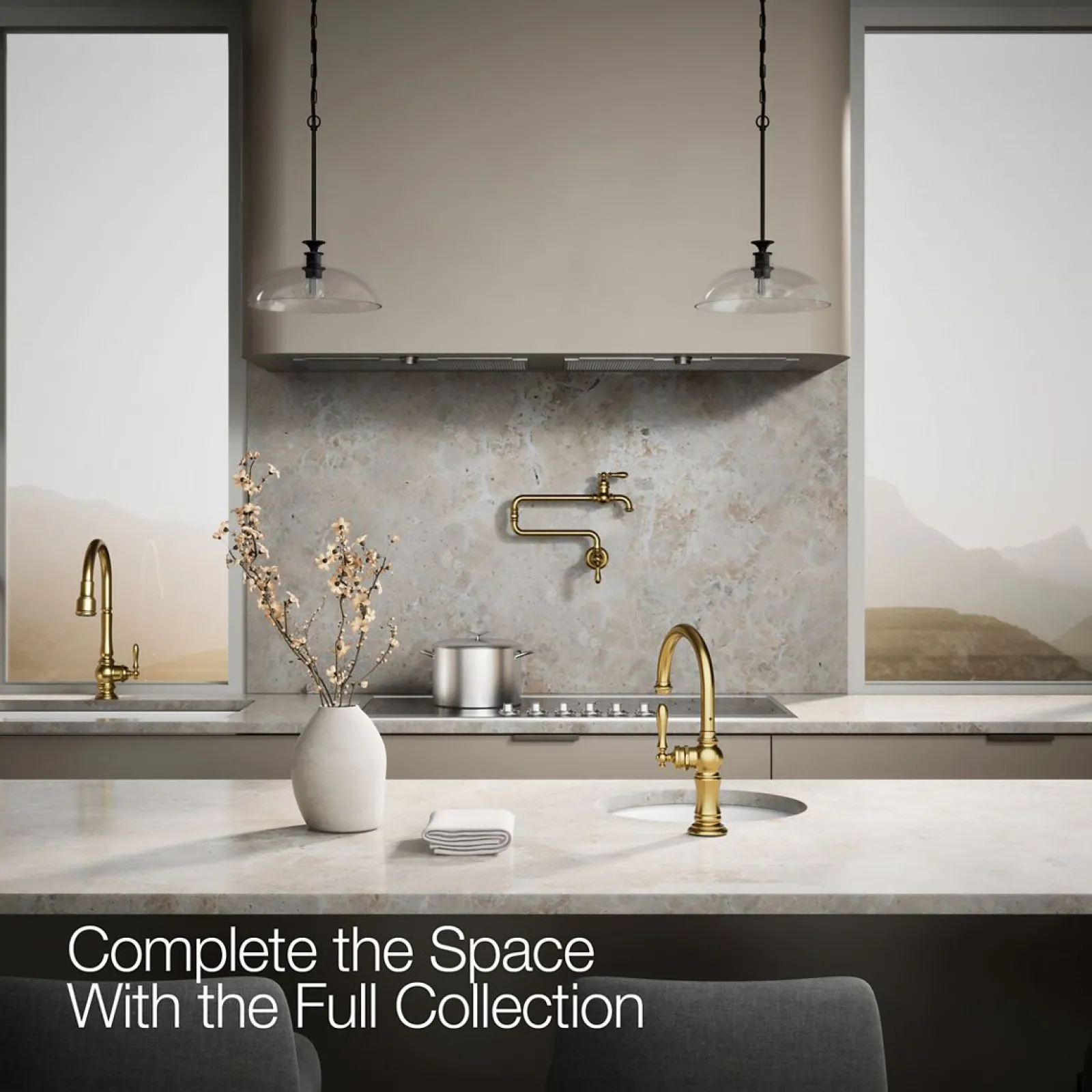 Single-handle kitchen sink faucet^Kohler