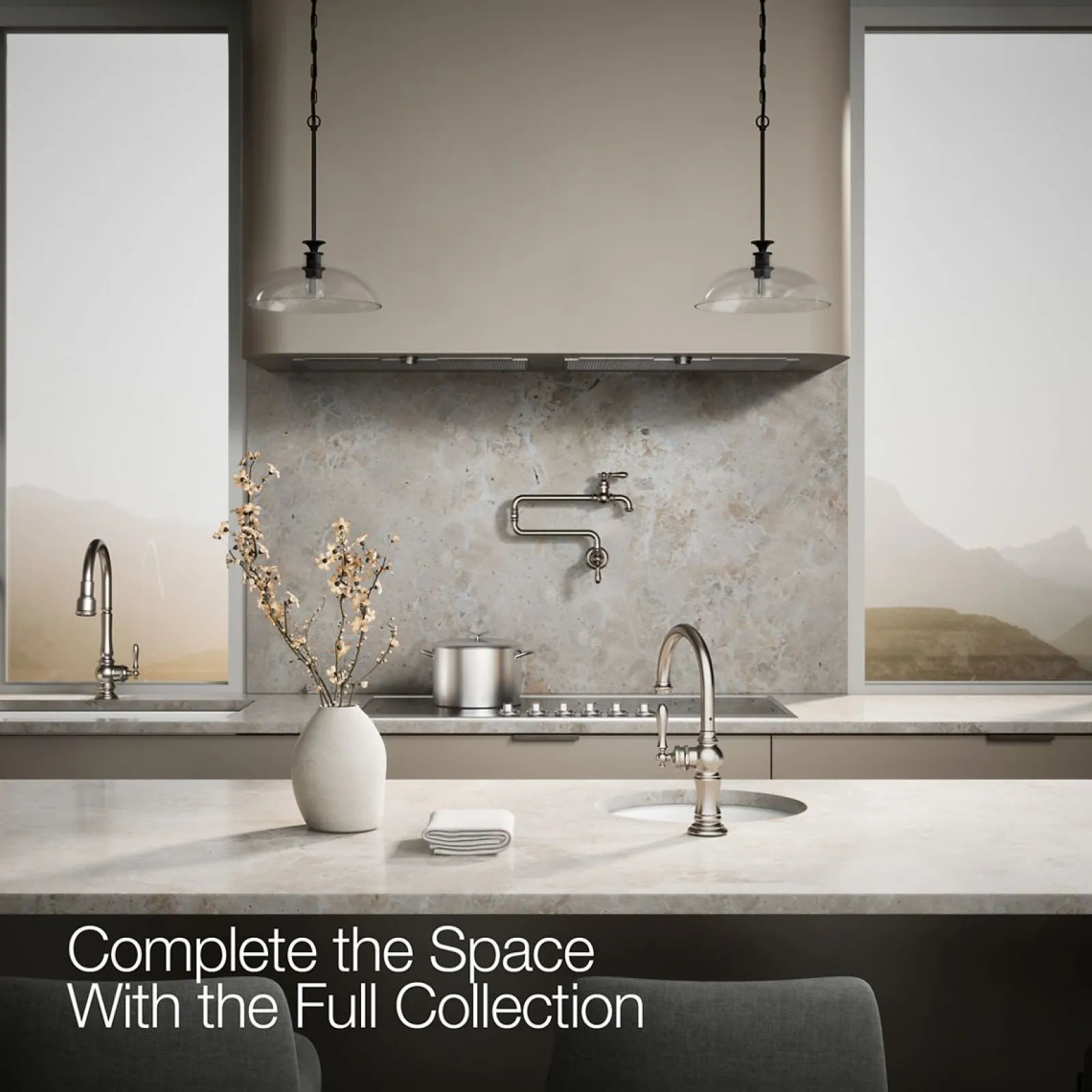 Single-handle kitchen sink faucet^Kohler