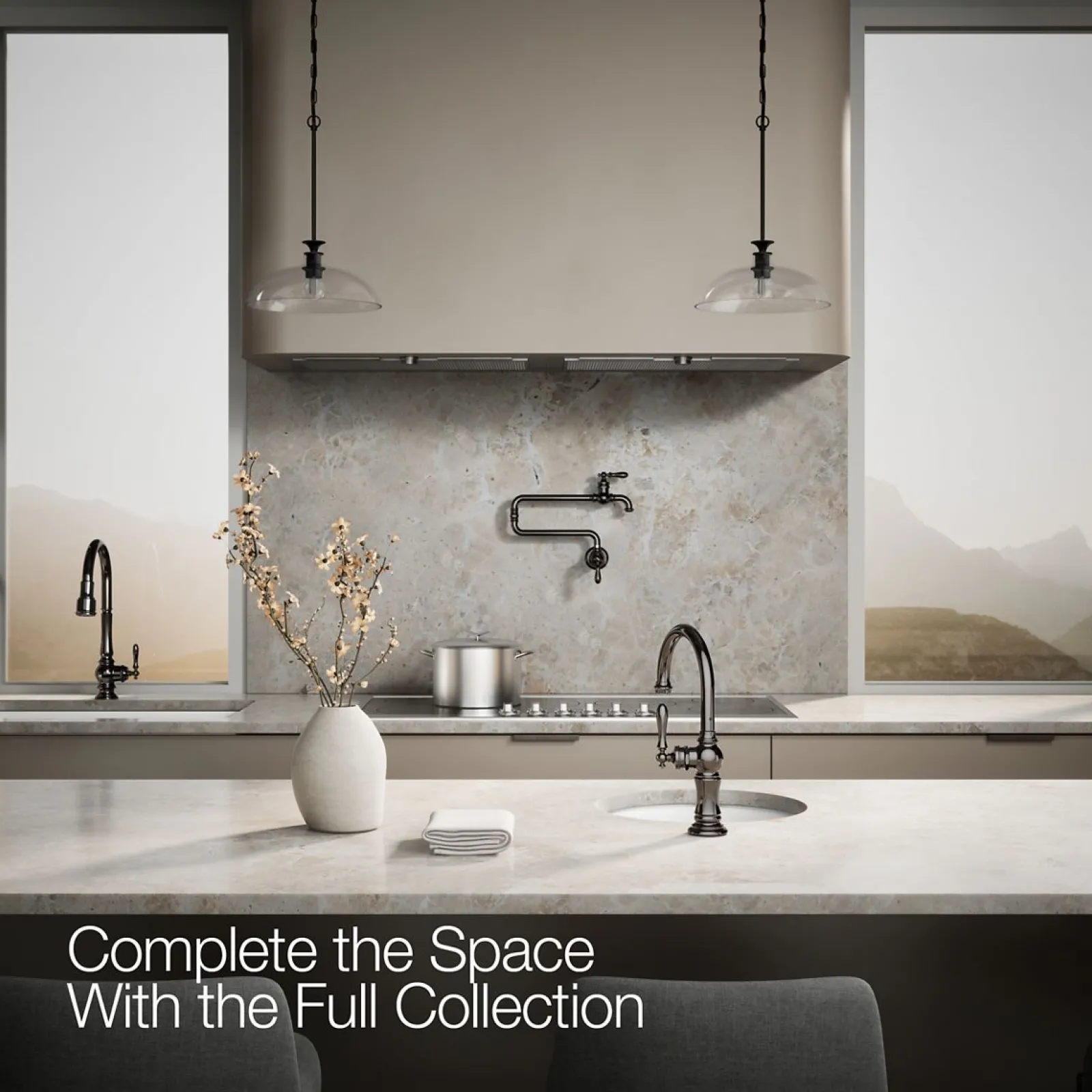 Single-handle kitchen sink faucet^Kohler