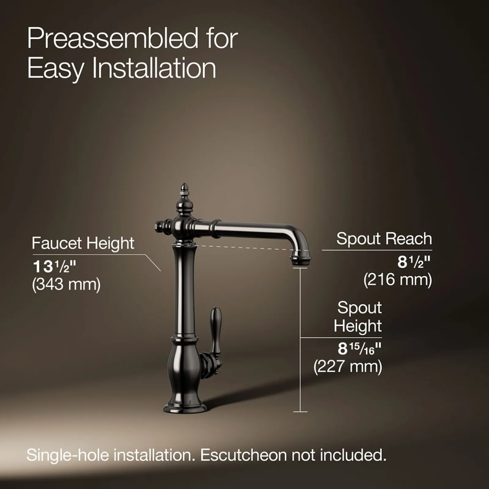 Single-handle kitchen sink faucet^Kohler Discount