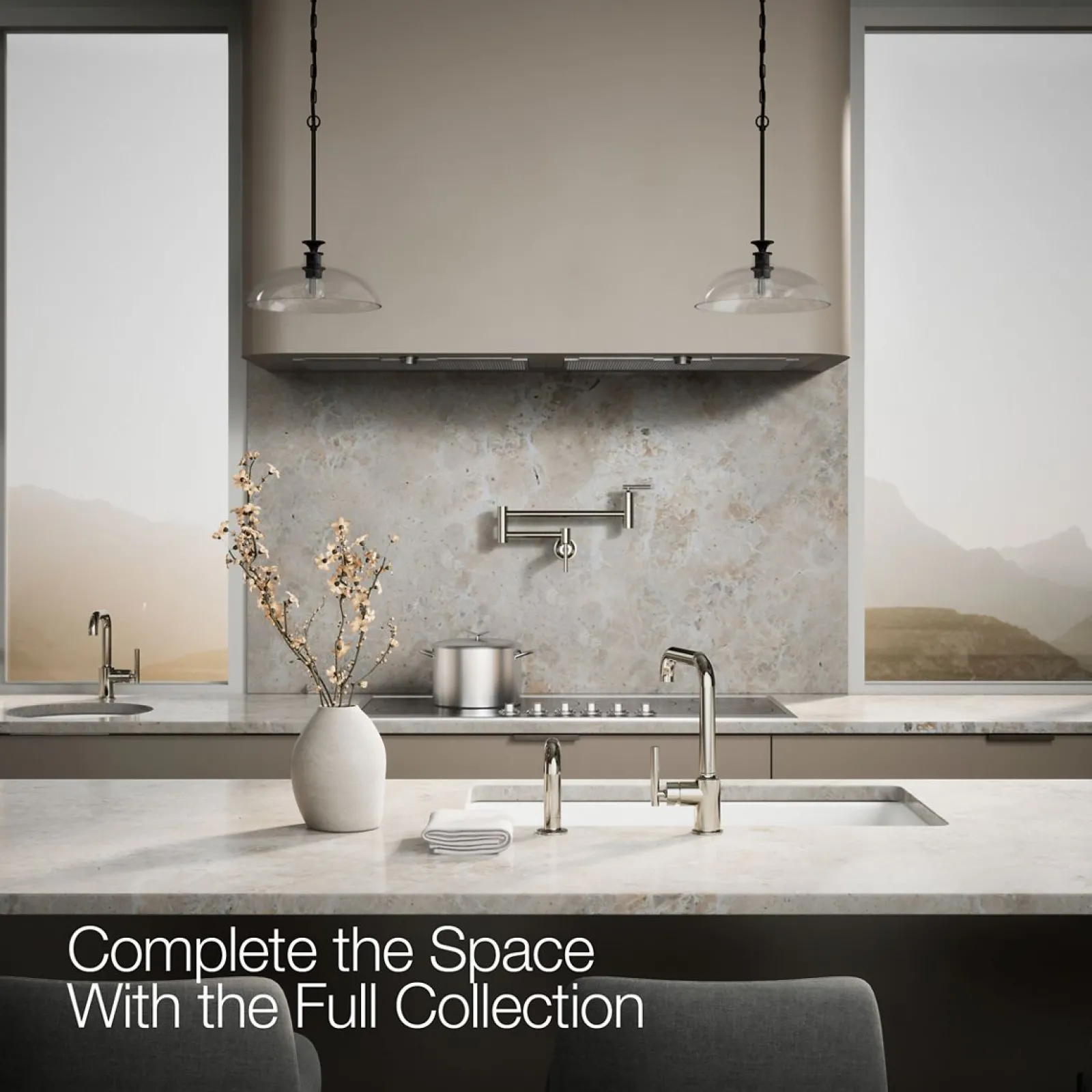 Single-handle kitchen sink faucet with side sprayer^Kohler Discount