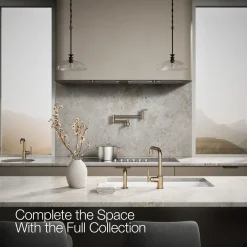 Single-handle kitchen sink faucet with side sprayer^Kohler Discount