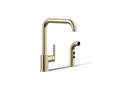 Single-handle kitchen sink faucet with side sprayer^Kohler Discount