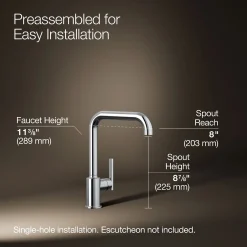 Single-handle kitchen sink faucet^Kohler Best