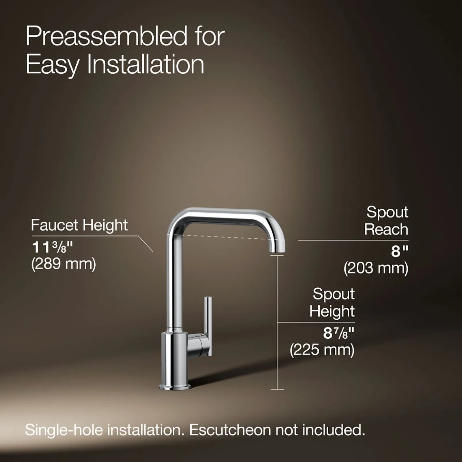 Single-handle kitchen sink faucet^Kohler Best