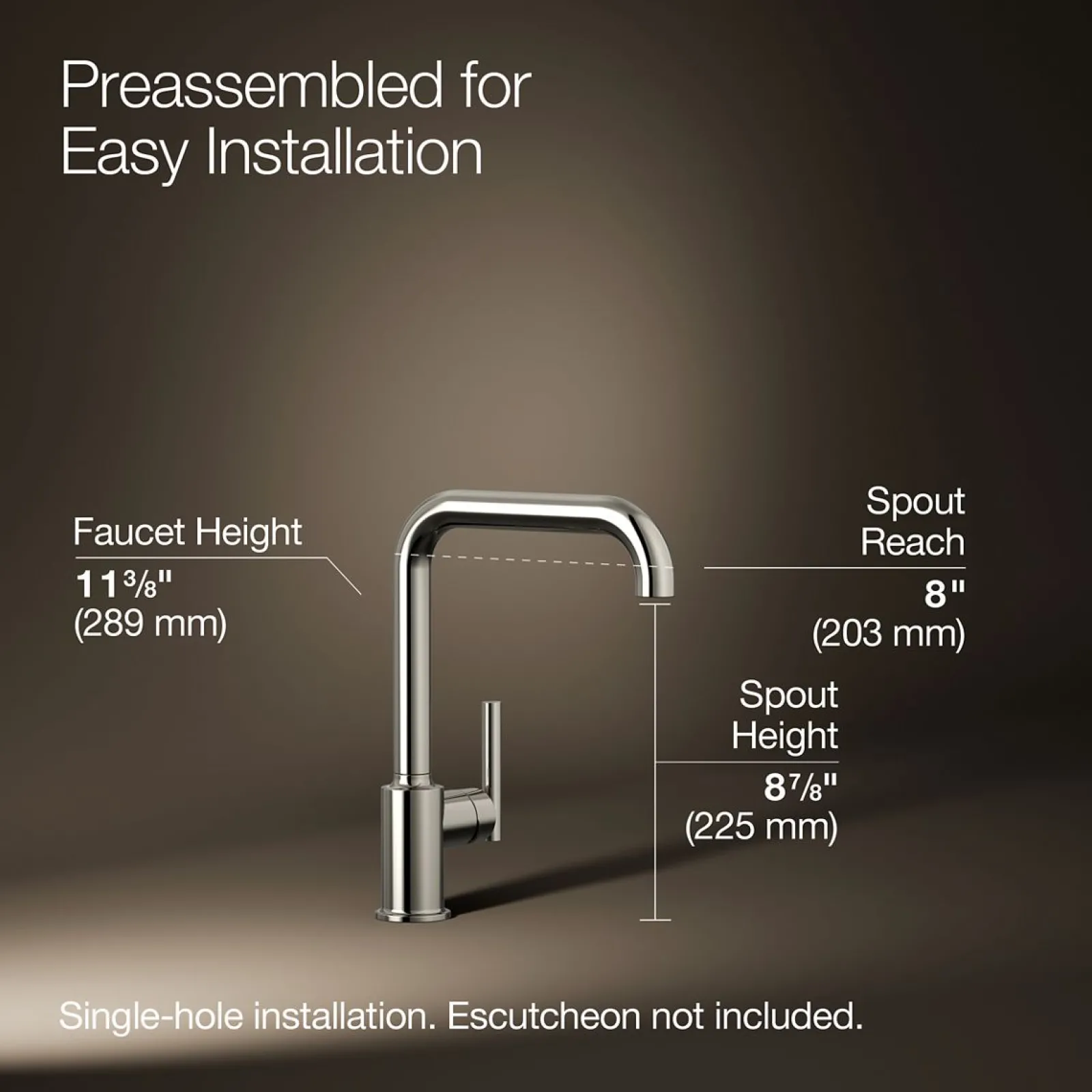 Single-handle kitchen sink faucet^Kohler Best
