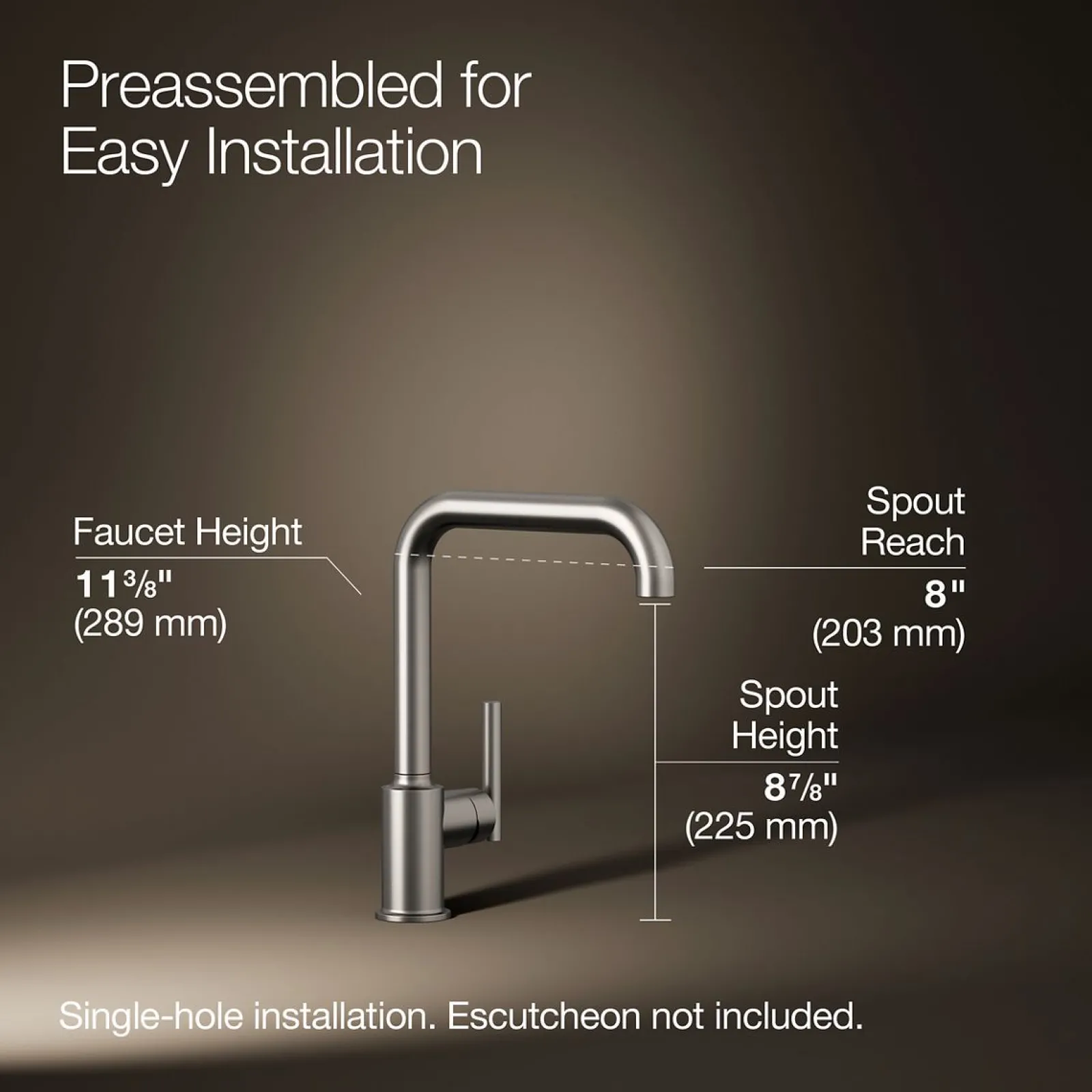 Single-handle kitchen sink faucet^Kohler Best