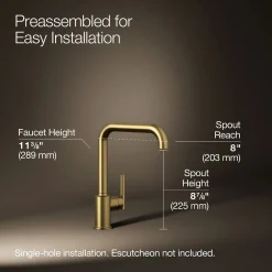 Single-handle kitchen sink faucet^Kohler Best