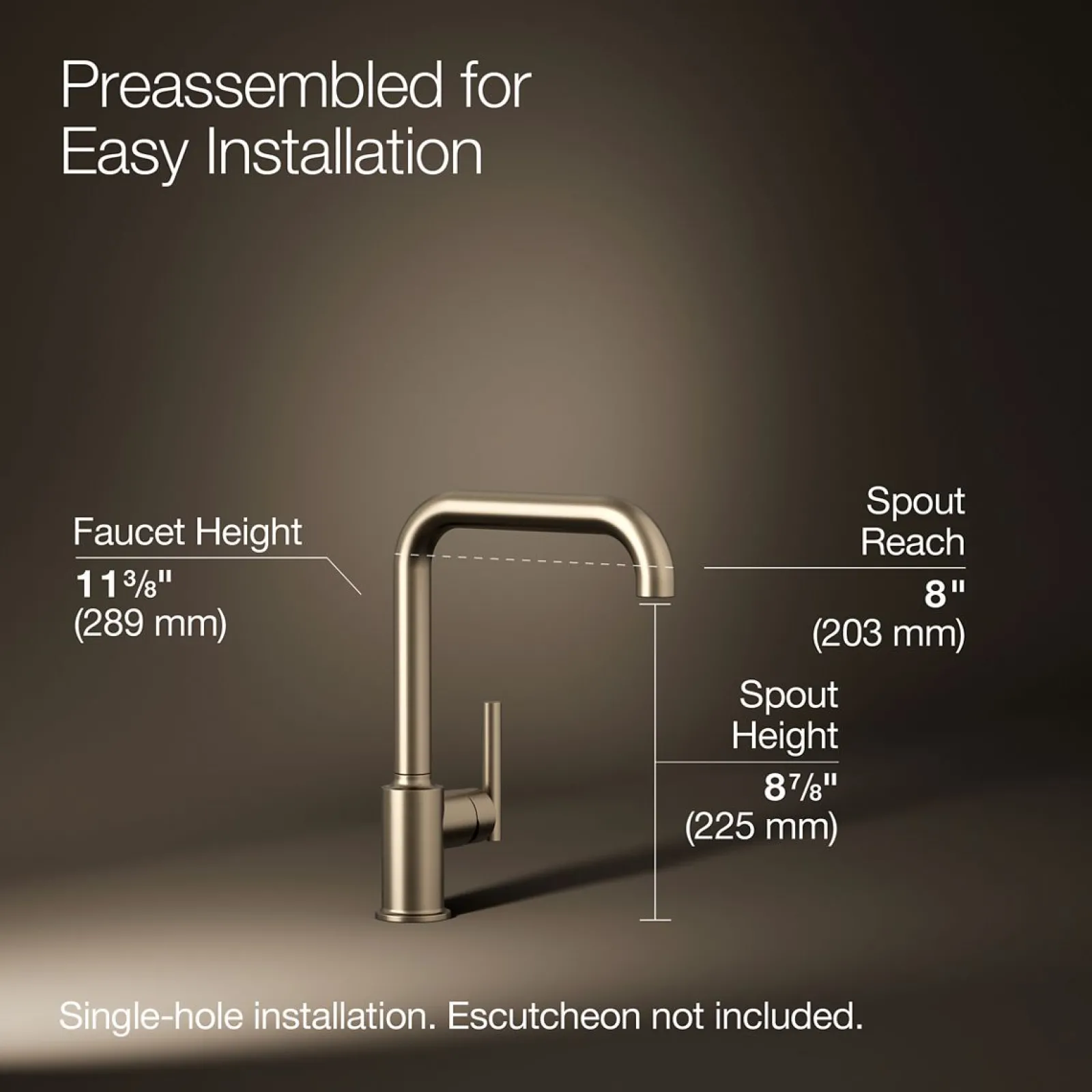 Single-handle kitchen sink faucet^Kohler Best