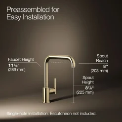 Single-handle kitchen sink faucet^Kohler Best