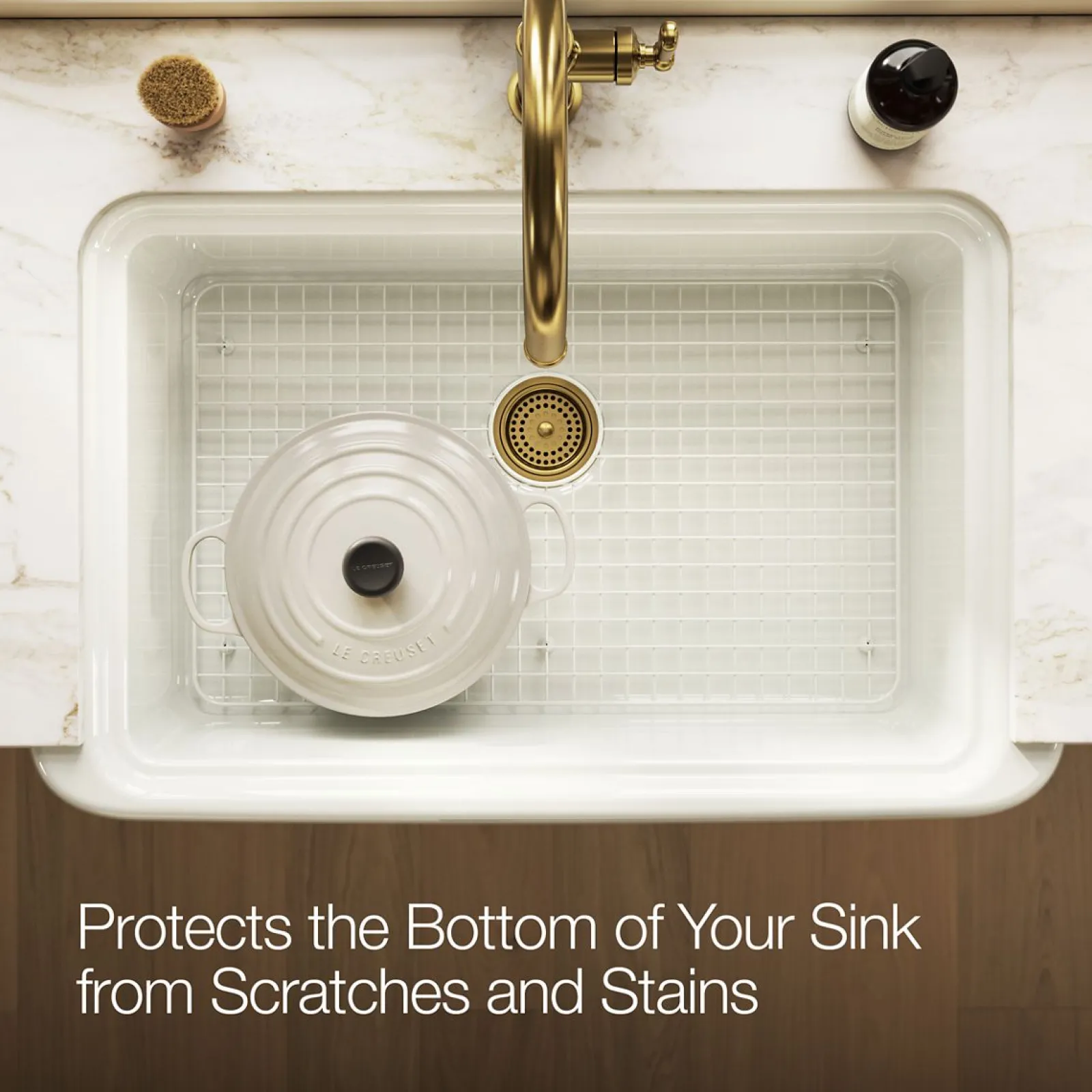 Sink rack for Audrine farmhouse kitchen sink^Kohler Clearance