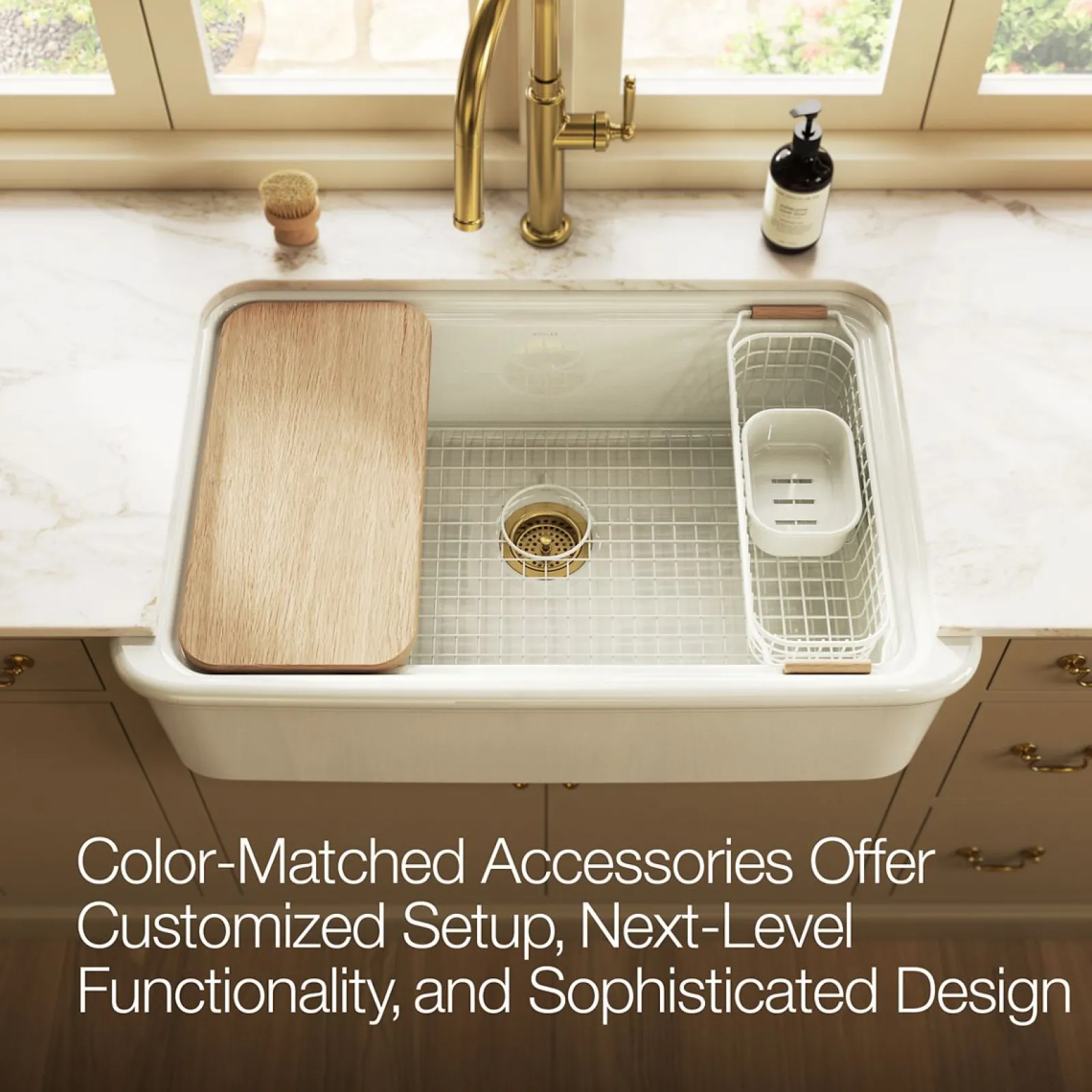 Sink rack for Audrine farmhouse kitchen sink^Kohler Clearance