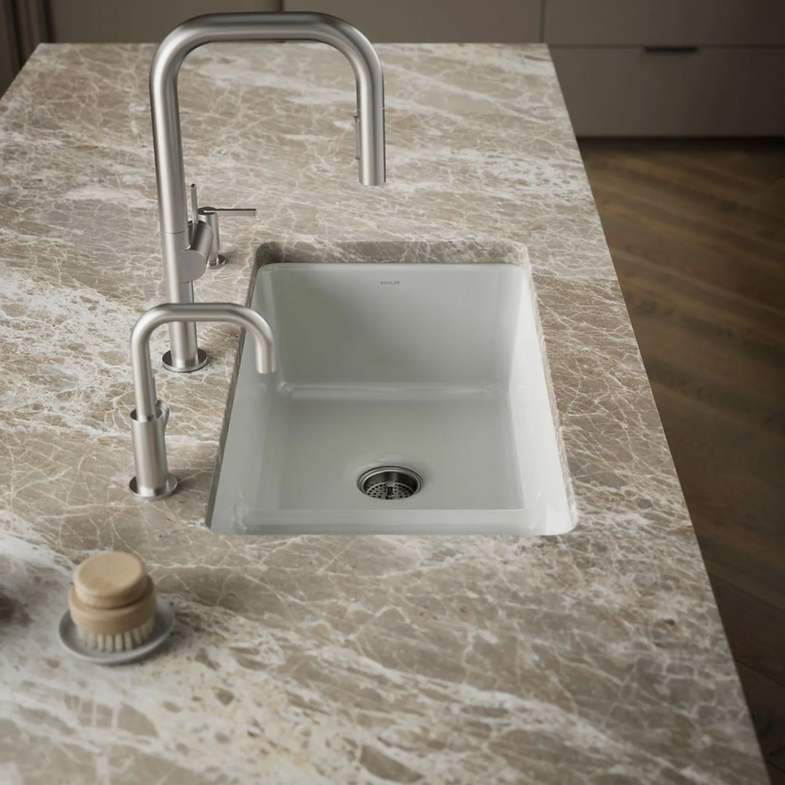 Smart Divide® 33" top-/undermount double-bowl kitchen sink^Kohler Outlet