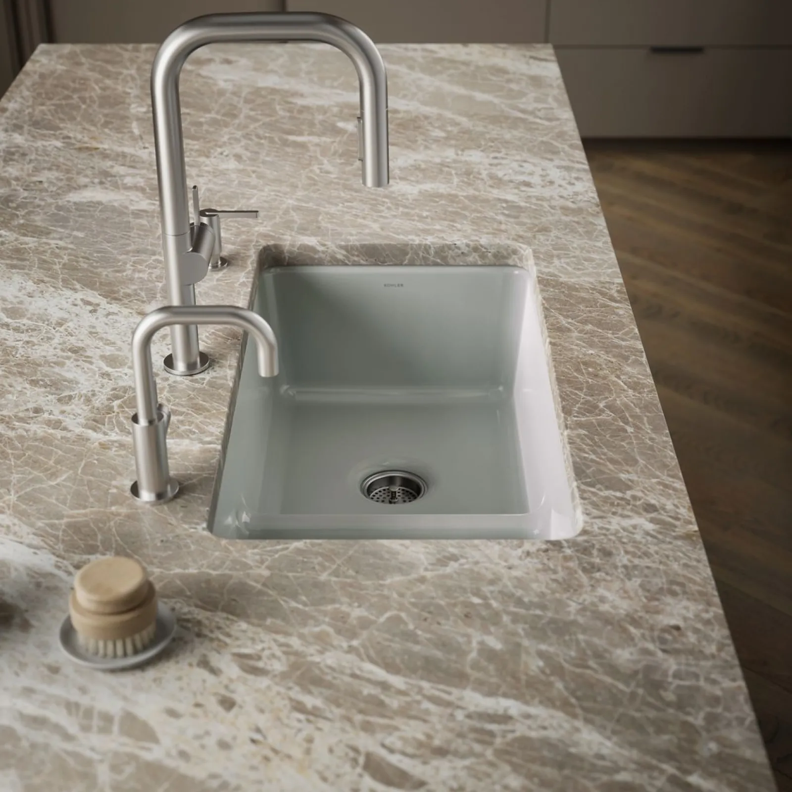 Smart Divide® 33" top-/undermount double-bowl kitchen sink^Kohler Outlet