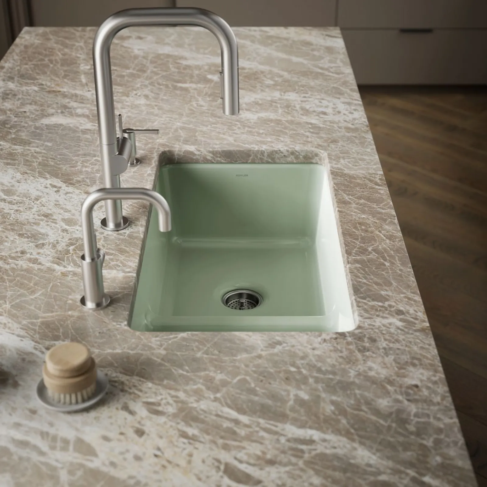 Smart Divide® 33" top-/undermount double-bowl kitchen sink^Kohler Outlet