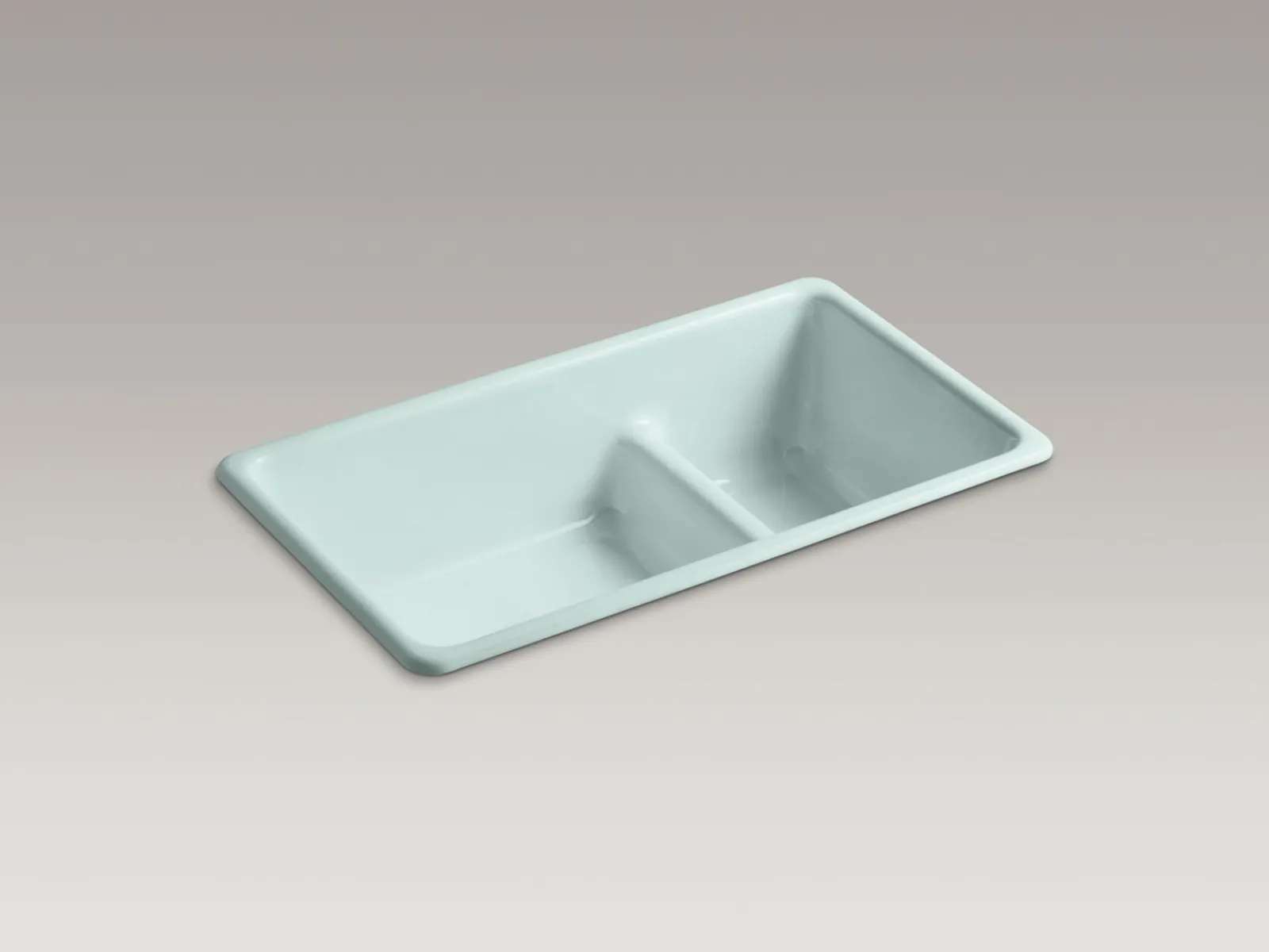 Smart Divide® 33" top-/undermount double-bowl kitchen sink^Kohler Outlet