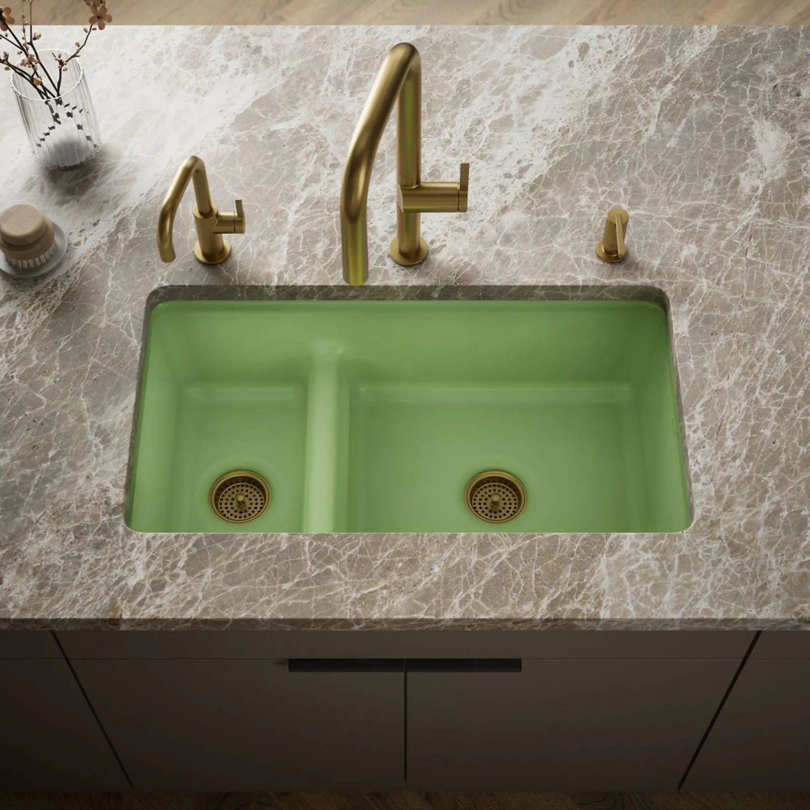 Smart Divide® 33" top-/undermount double-bowl kitchen sink^Kohler Outlet