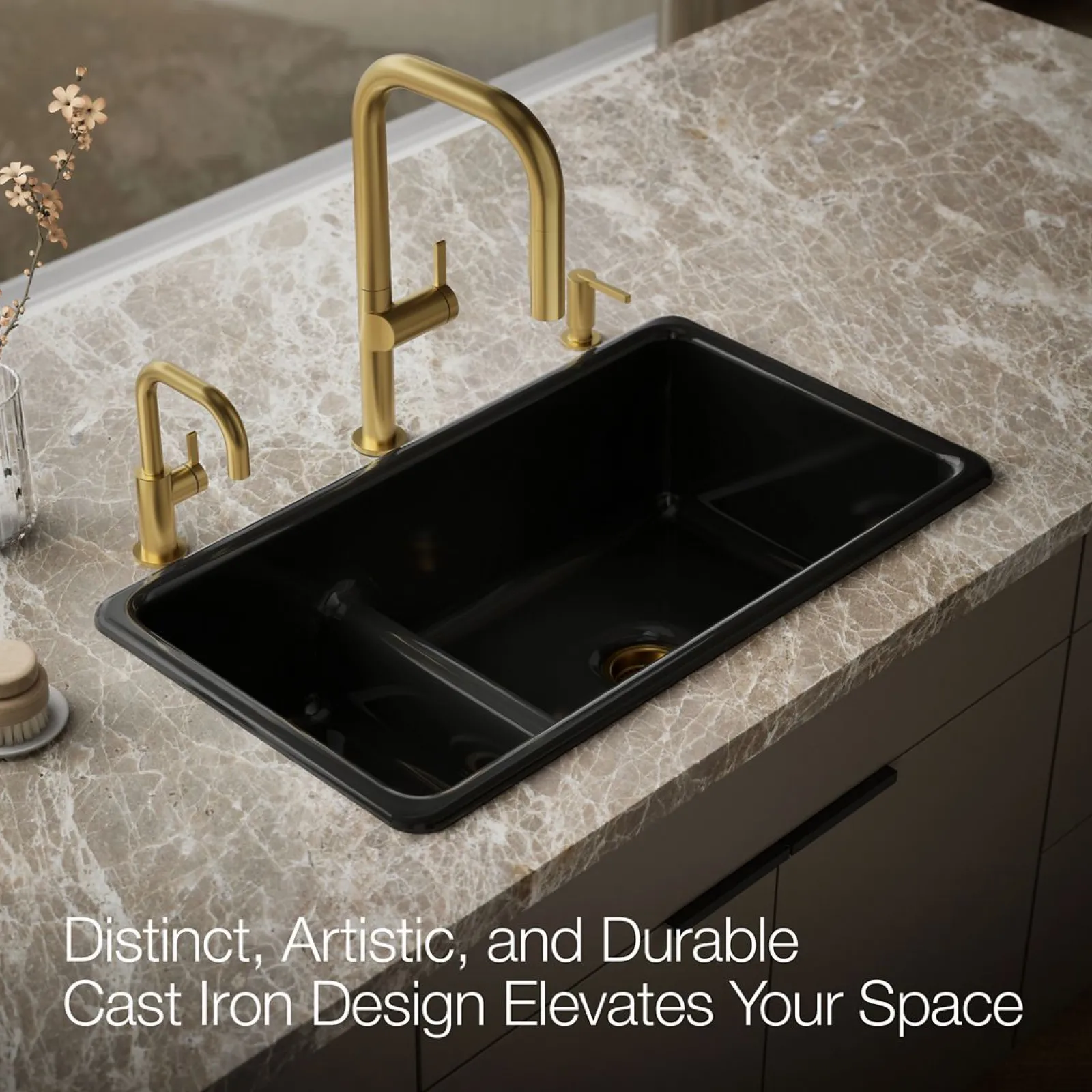 Smart Divide® 33" top-/undermount double-bowl kitchen sink^Kohler Outlet