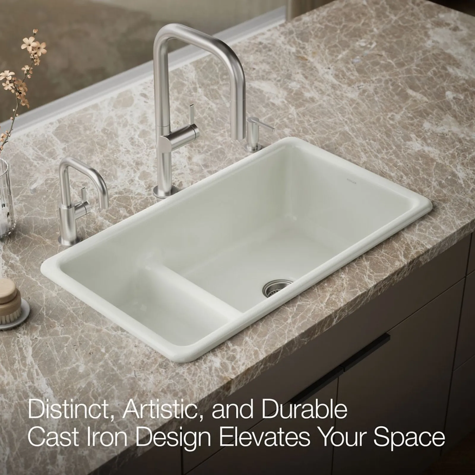 Smart Divide® 33" top-/undermount double-bowl kitchen sink^Kohler Outlet