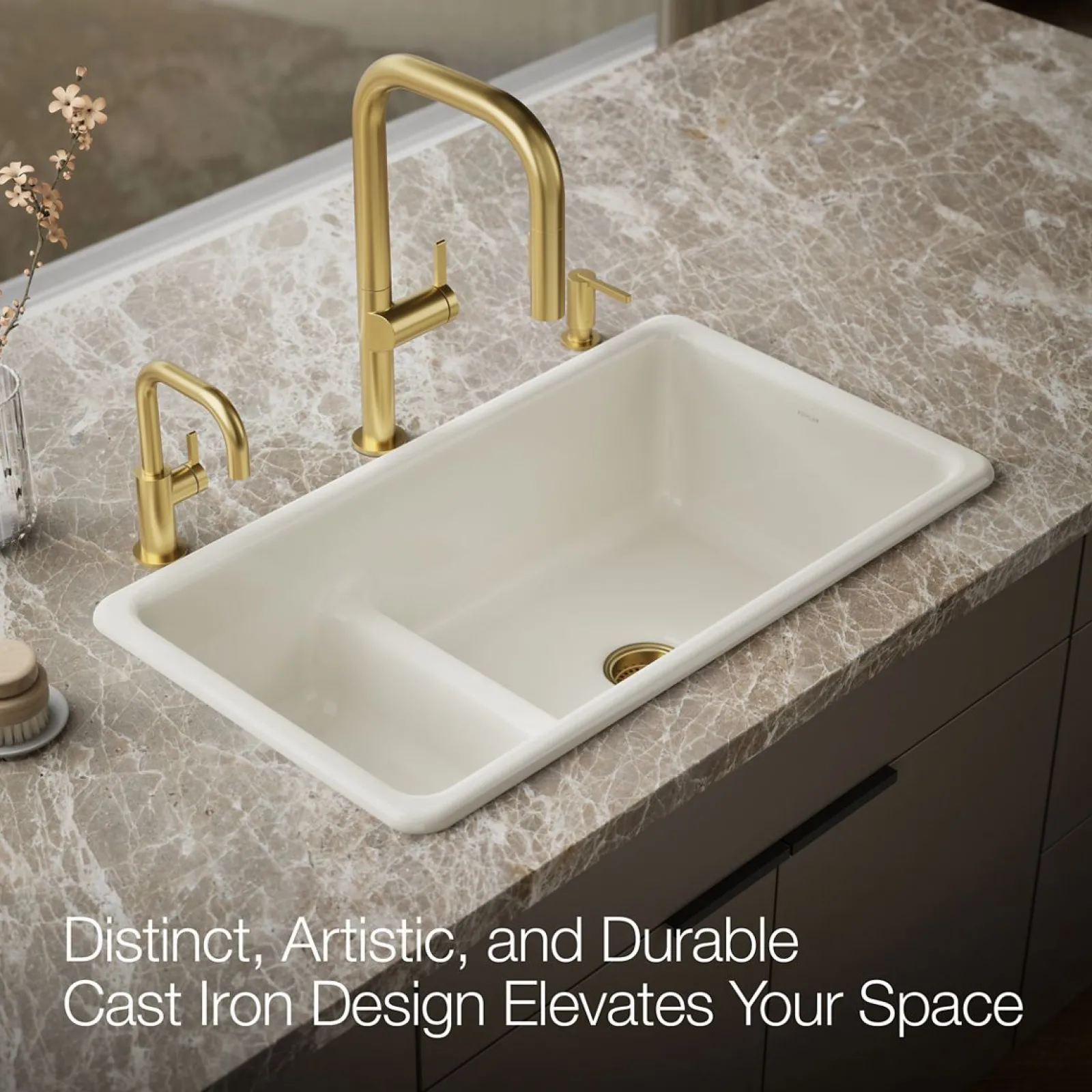 Smart Divide® 33" top-/undermount double-bowl kitchen sink^Kohler Outlet