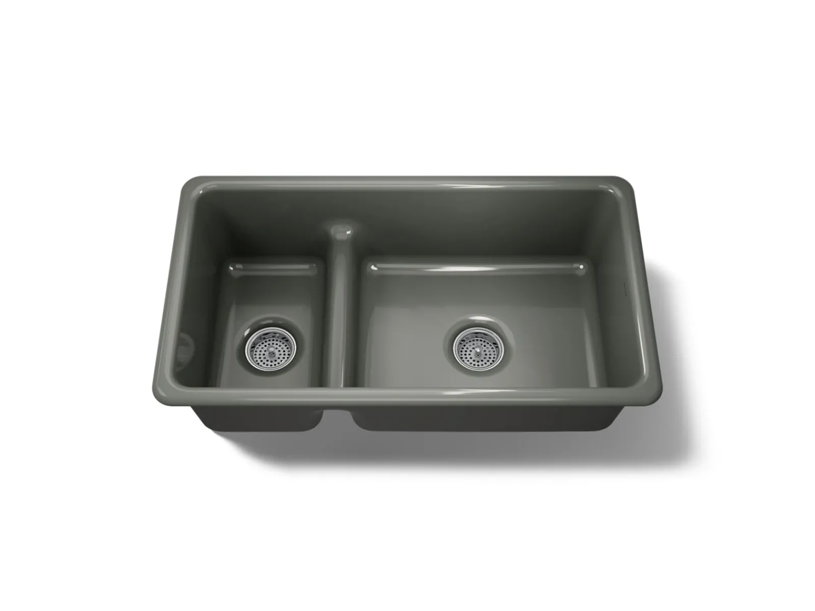 Smart Divide® 33" top-/undermount double-bowl kitchen sink^Kohler Outlet