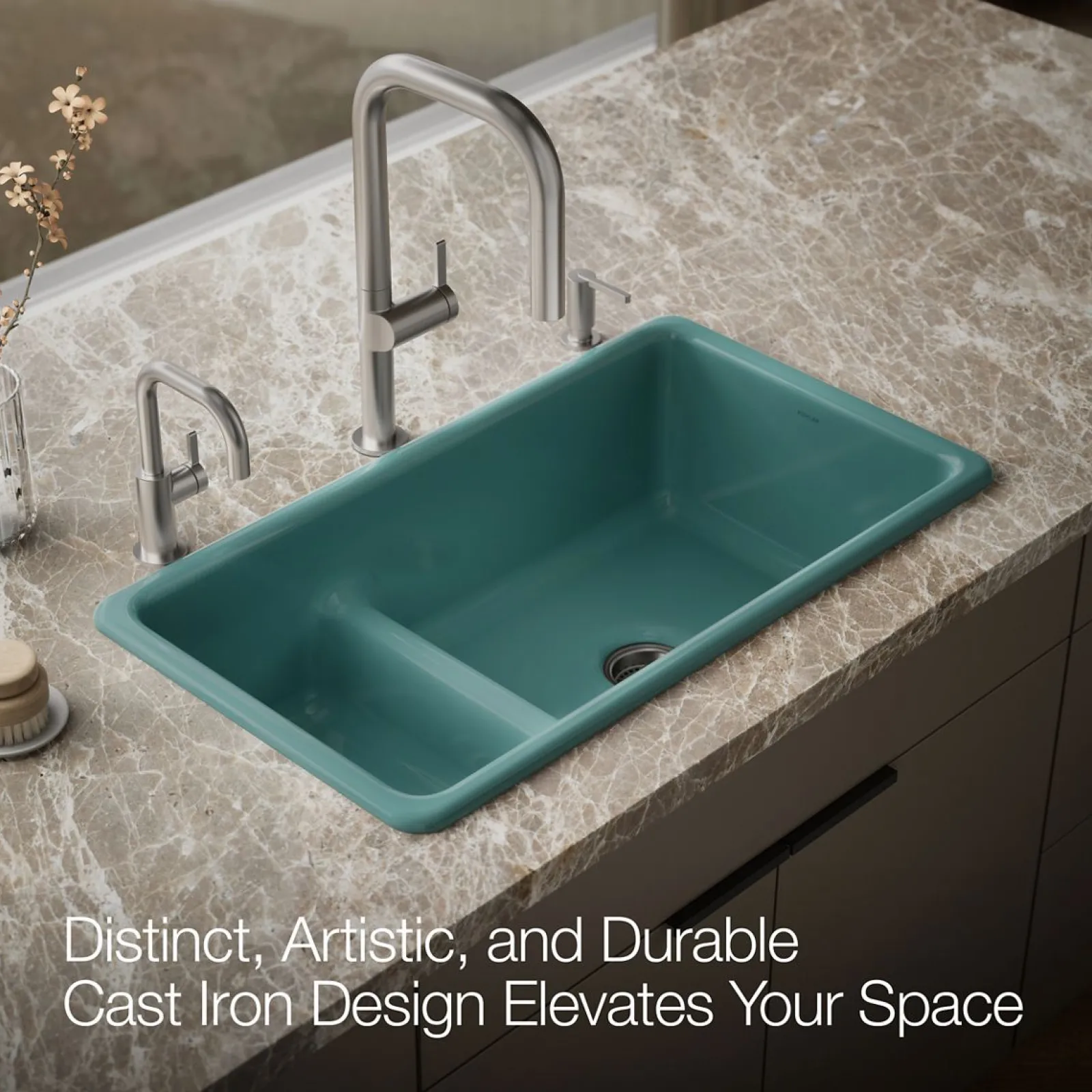 Smart Divide® 33" top-/undermount double-bowl kitchen sink^Kohler Outlet
