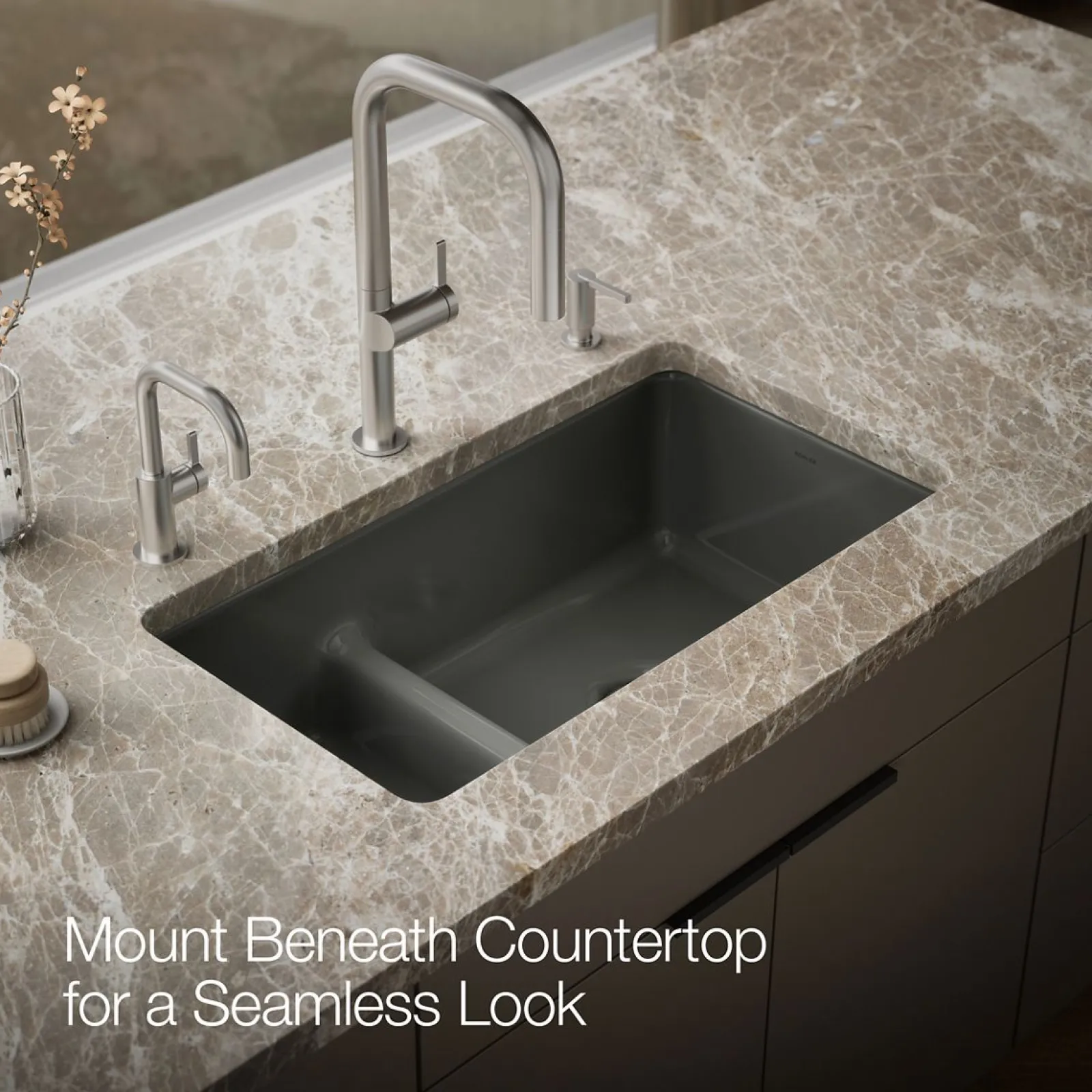 Smart Divide® 33" top-/undermount double-bowl kitchen sink^Kohler Outlet