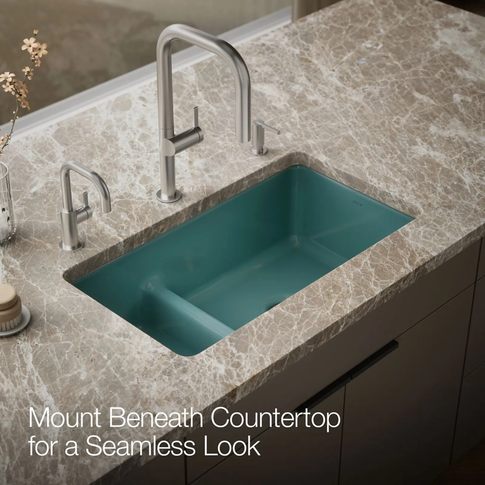 Smart Divide® 33" top-/undermount double-bowl kitchen sink^Kohler Outlet