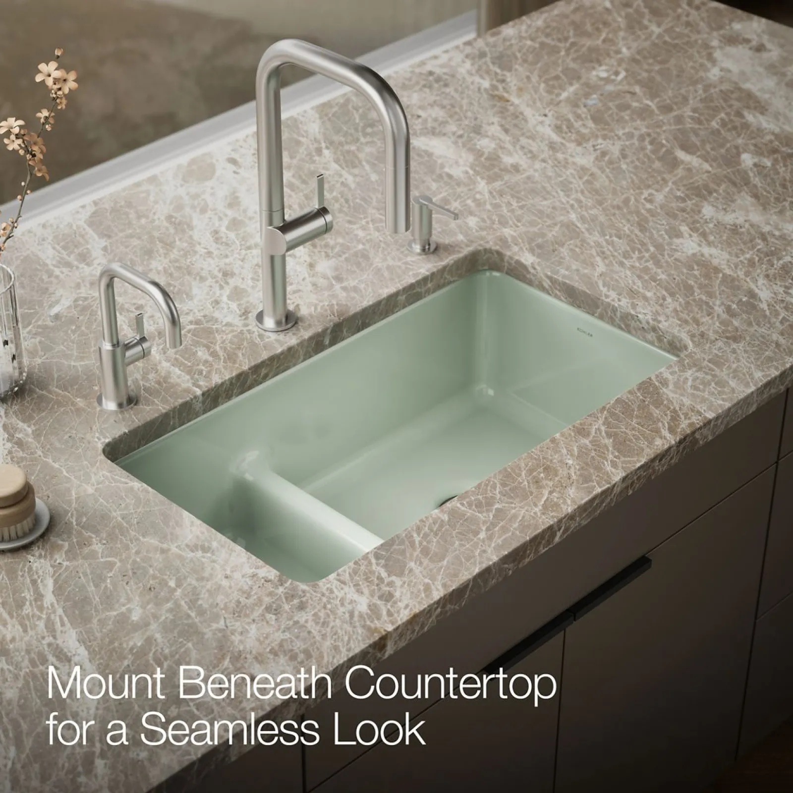 Smart Divide® 33" top-/undermount double-bowl kitchen sink^Kohler Outlet
