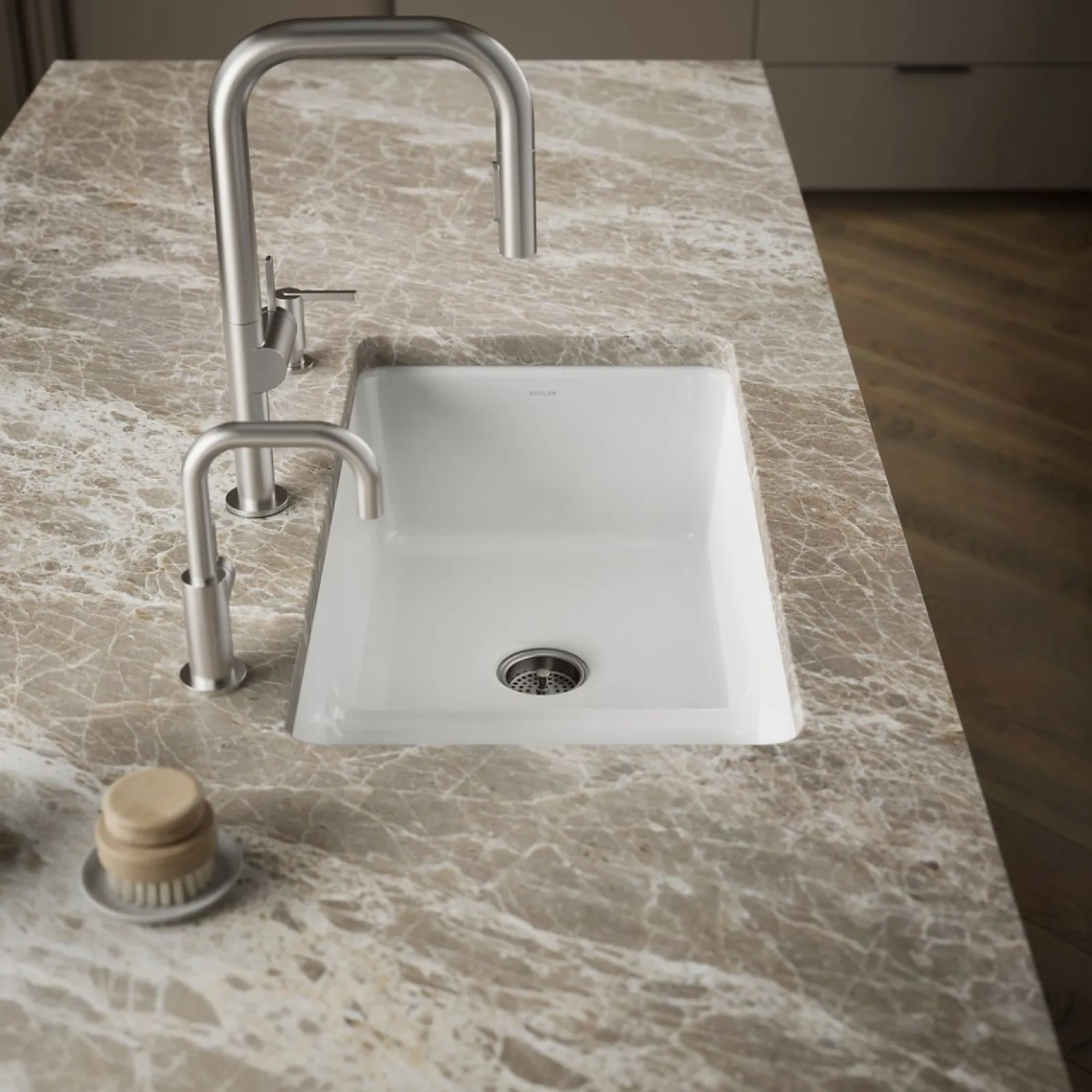 Smart Divide® 33" top-/undermount double-bowl kitchen sink^Kohler Outlet