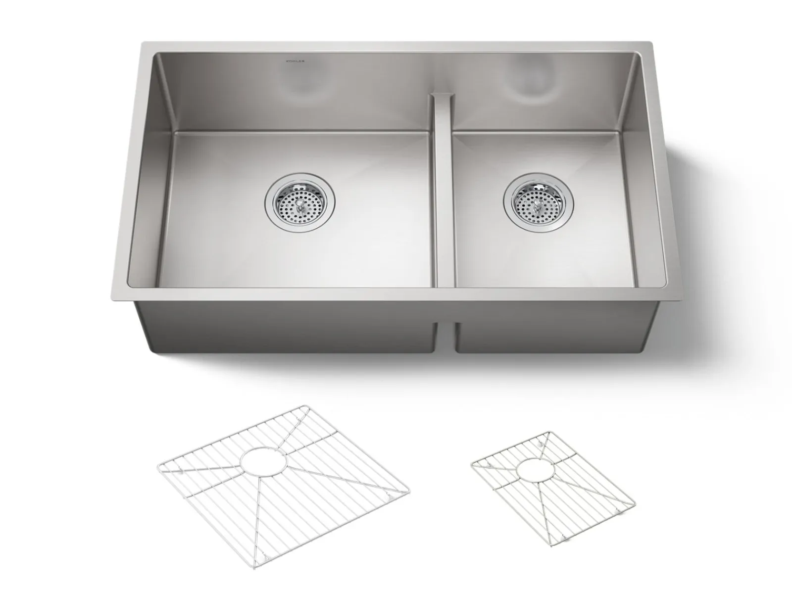 Smart Divide® 32" undermount double-bowl kitchen sink^Kohler